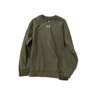 Under Armour Olive Green Crewneck Sweatshirt Mens Large